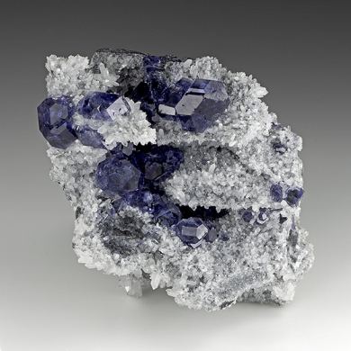 Fluorite with Quartz