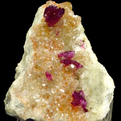 Roselite, calcite