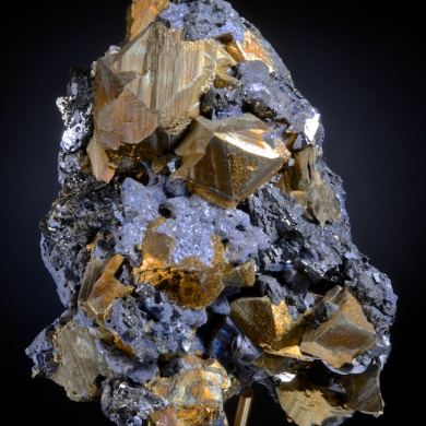 Chalcopyrite with Galena and Sphalerite