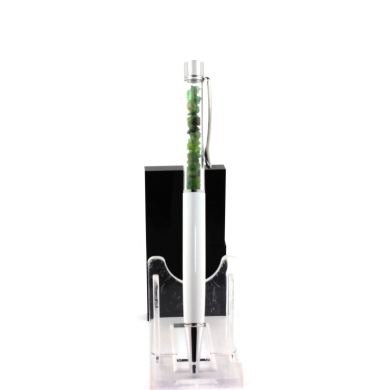 Raw Tsavorite Garnet mineral pen Tanzania.