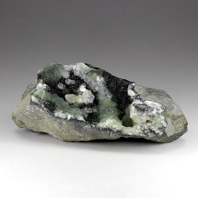 Prehnite with Clinochlore, Calcite