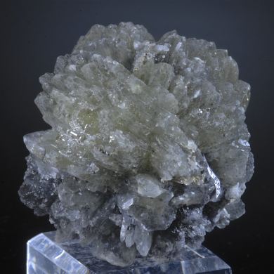 Prehnite - crystallized ball/rosette cluster