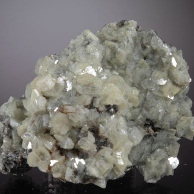 Smithsonite on Cerussite - rhomb habit crystals