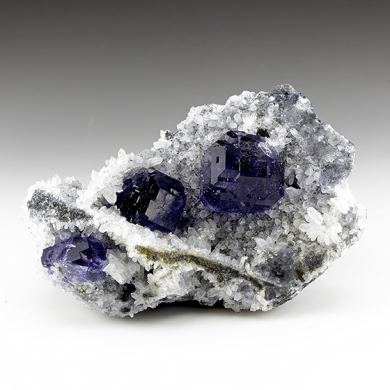 Fluorite with Quartz