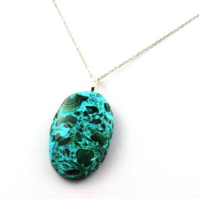 Chrysocolla Necklace. 71.55 ct.