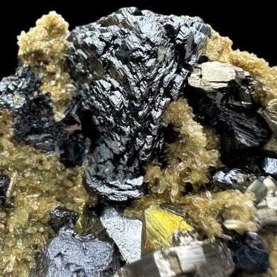 Sphalerite, galena, pyrrhotite