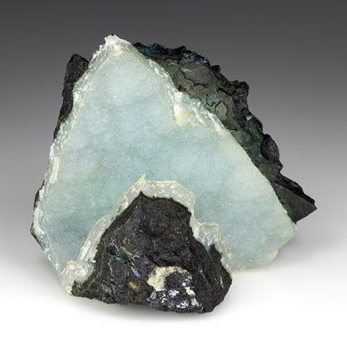 Chrysocolla with Quartz