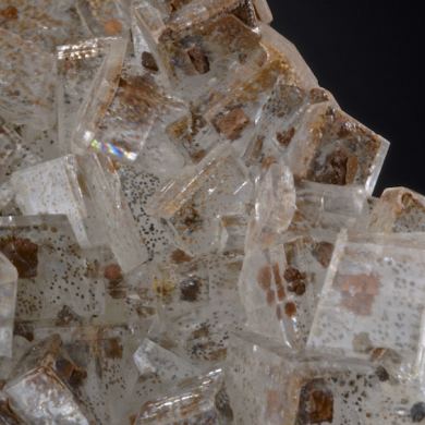 Calcite with Hematite phantoms - classic locale