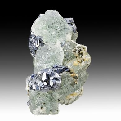 Fluorite with Galena, Calcite, Sphalerite