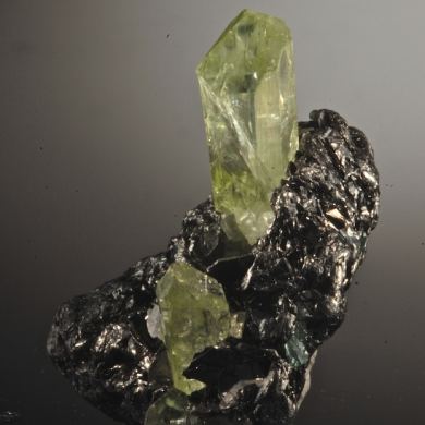 Diopside on Graphite