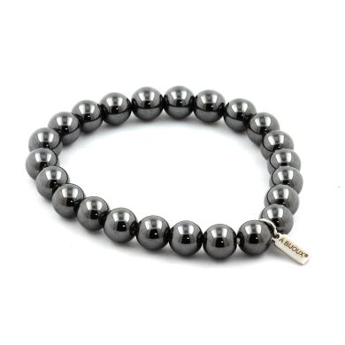Hematite Bracelet 8 mm Beads.