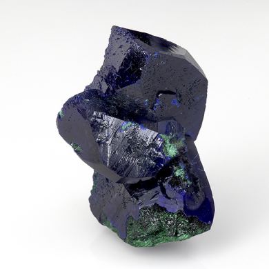 Azurite with Malachite