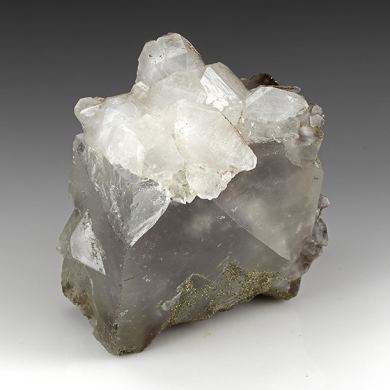 Fluorite with Quartz, Pyrite