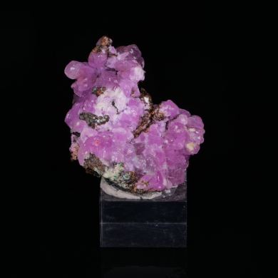 COBALTOAN CALCITE on NATIVE COPPER - Mashamba West Mine, DR Congo