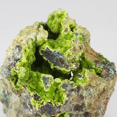 Arthurite with Olivenite