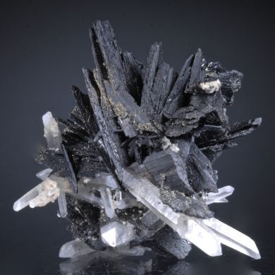 Ferberite (rosette) and Quartz etc.