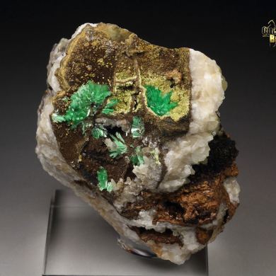 ANNABERGITE, CALCITE