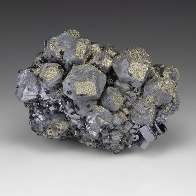 Galena with Pyrite, Sphalerite, Dolomite