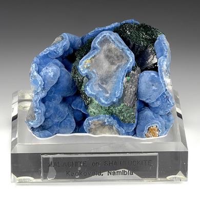 Malachite with Shattuckite