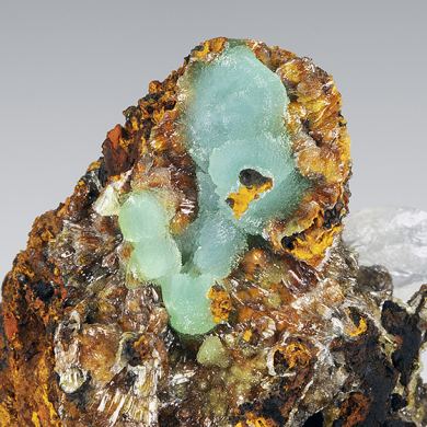 Adamite with Calcite