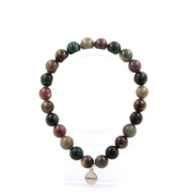Ruby from Brazil + Ruby from Mogok, Myanmar (Burma) Bracelet 8 mm Beads. Quality 2A.