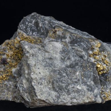 Gold with Cinnabar and Quartz