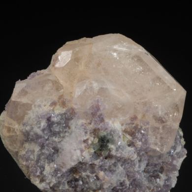 Morganite Beryl with Elbaite and Lepidolite