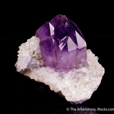 Quartz var. Amethyst on Quartz