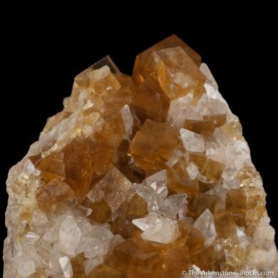 Fluorite with Calcite on jura limestone
