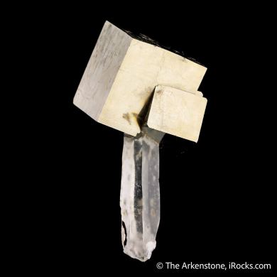 Pyrite on Quartz
