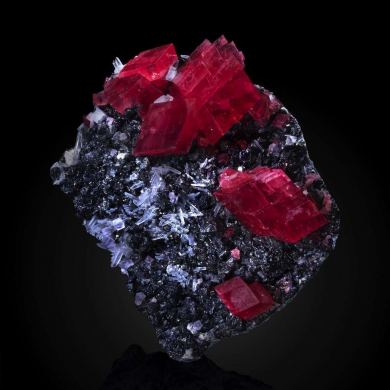 Rhodochrosite on Tetrahedrite