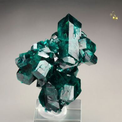 gemmy DIOPTASE bi-terminated