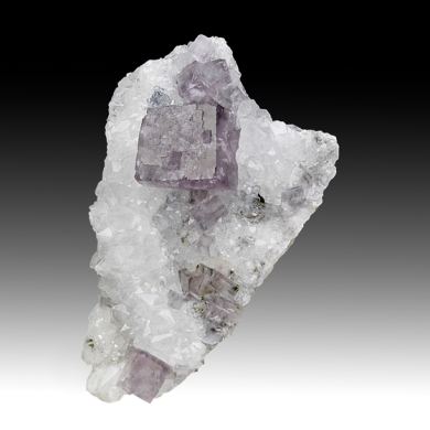 Fluorite with Quartz