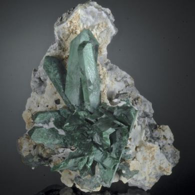 Malachite pseudo after Azurite - classic