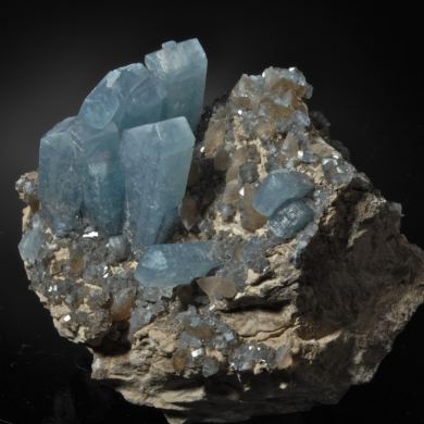 Celestite and Calcite