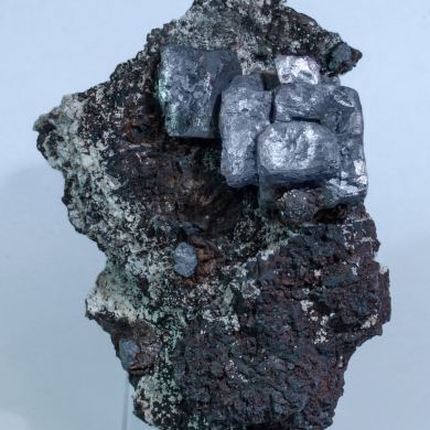Galena with Siderite and Calcite