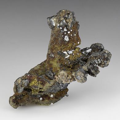 Acanthite with Chalcopyrite