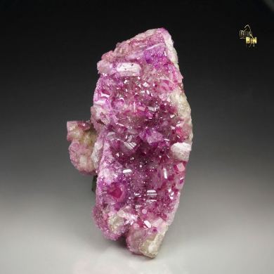 gem VESUVIANITE with RASPBERRY CAPS