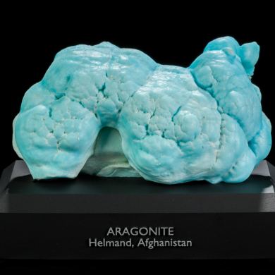 Blue Aragonite from Afghanistan