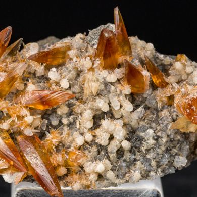 Calcite with Chabazite, Thompsonite