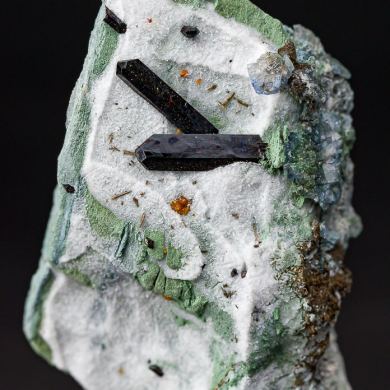 Benitoite with Joaquinite, Neptunite