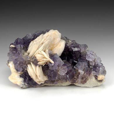 Barite with Fluorite