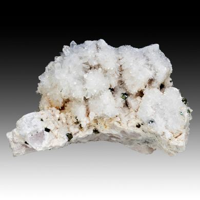 Quartz with Calcite, Pyrite