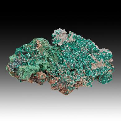 Dioptase with Malachite