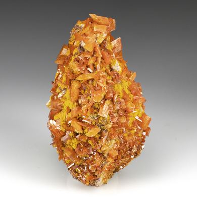 Wulfenite with Mimetite