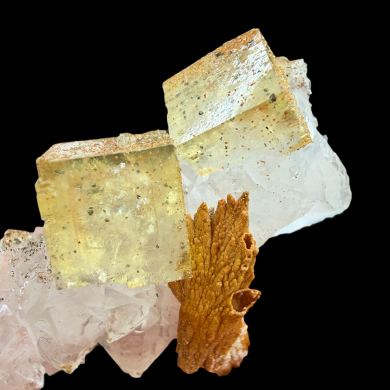 Fluorite, quartz