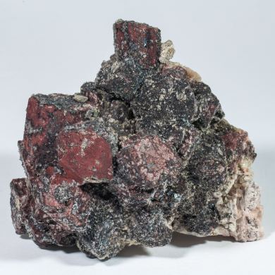 Microcline with Hematite and Quartz