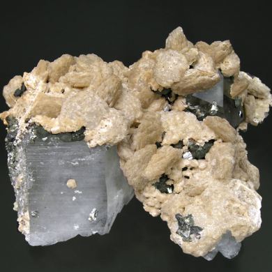 Siderite with Quartz and inclusions