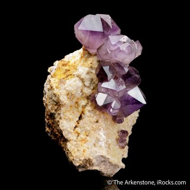 Quartz var. Amethyst on Matrix