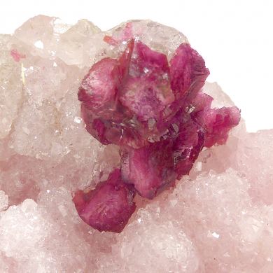 Roselite-beta, calcite var. cobaltoan